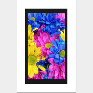 Bright Dyed Daisies, Natural Pattern Posters and Art